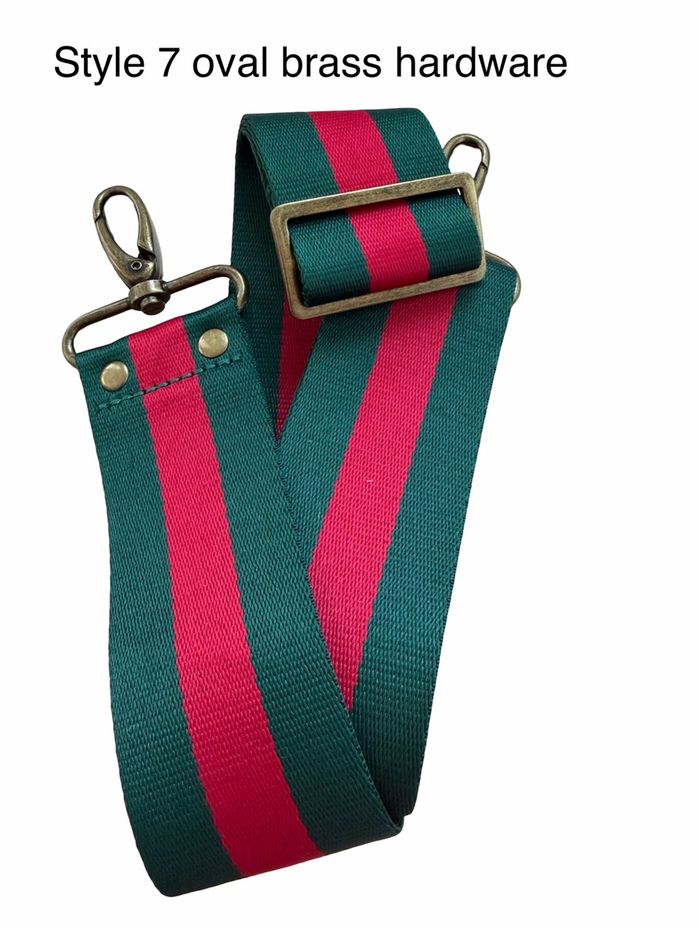 Adjustable length crossbody Green and Red